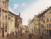 The Residenzstrabe in front of the Max-Joseph-Platz in the year 1826 Domenico Quaglio